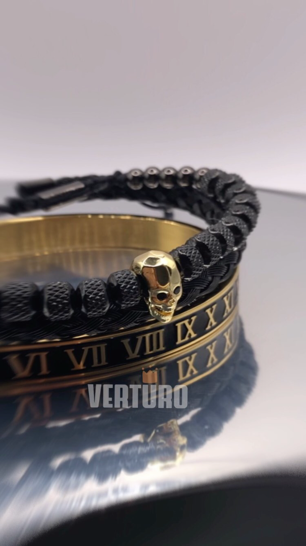 Kit com 3 Pulseiras [SKULL]