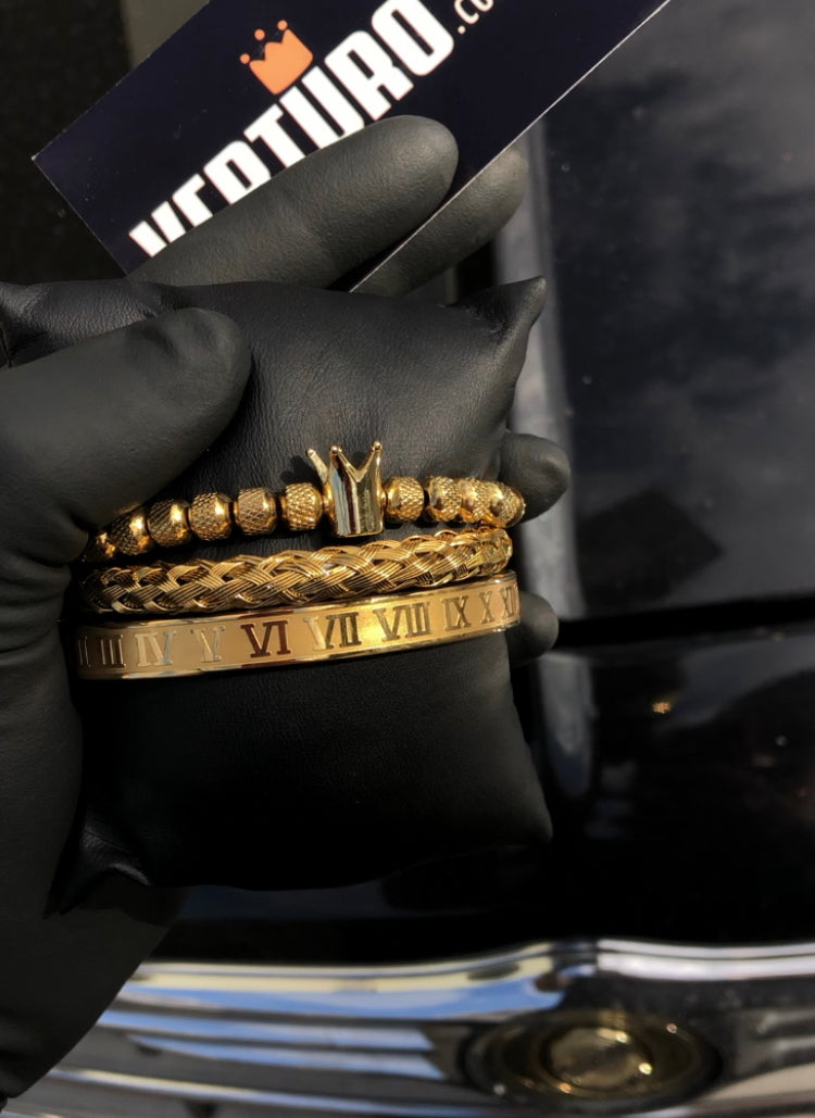 Kit com 3 Pulseiras [ROYAL VERTURO]