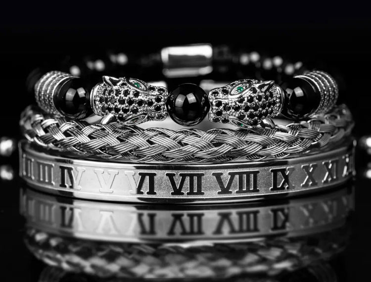 Kit com 3 Pulseiras [EMIRAD LEOPARD]