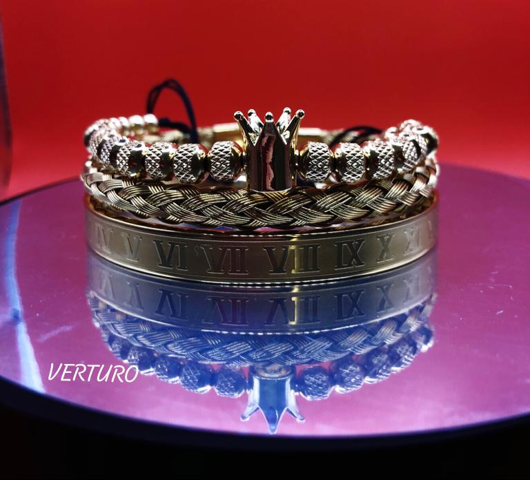 Kit com 3 Pulseiras [ROYAL VERTURO]