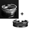 Kit com 6 Pulseiras [CLASSIC ROMAN] prata + preto