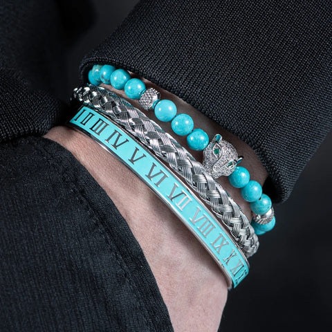 Kit com 3 Pulseiras [Pantera luxor]