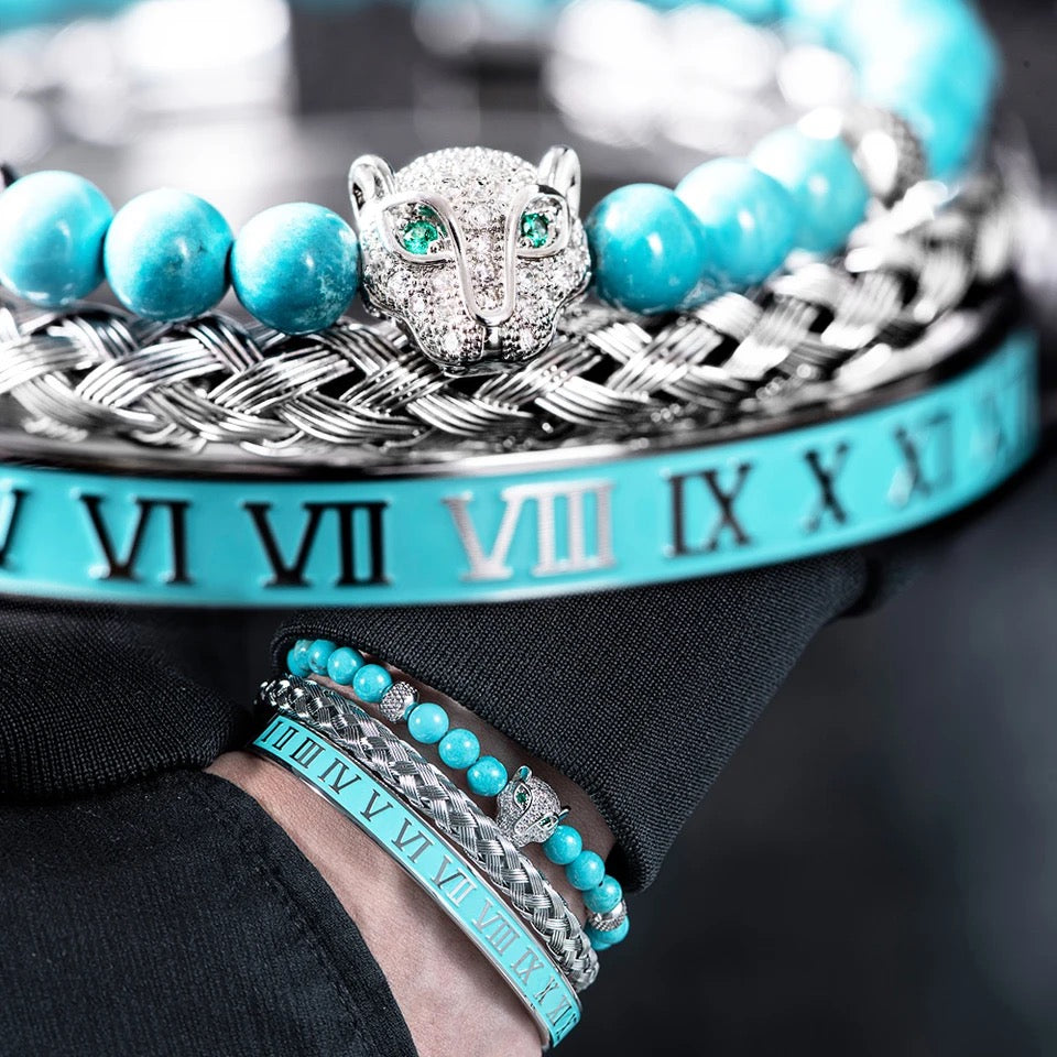 Kit com 3 Pulseiras [Pantera luxor]