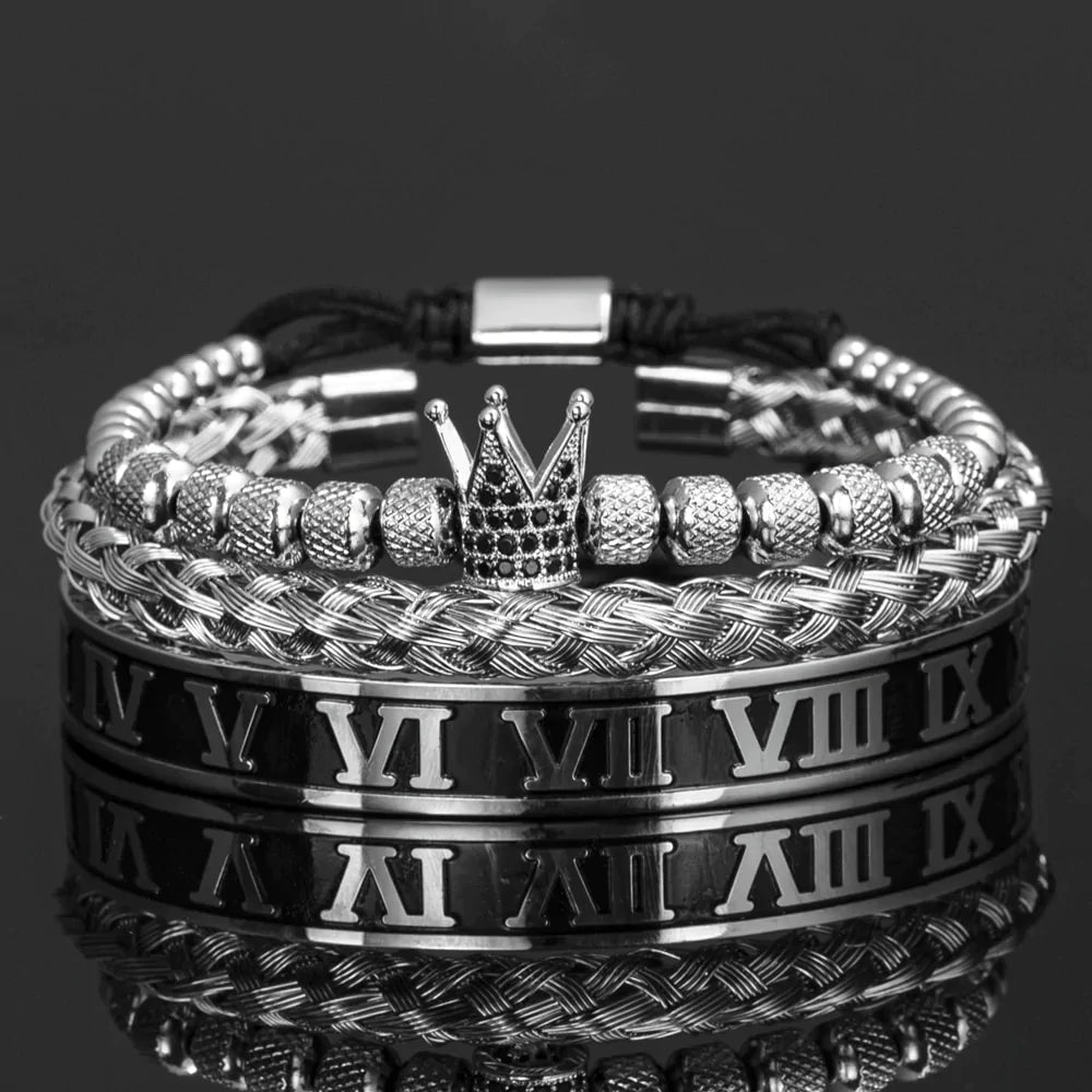 Kit com 3 Pulseiras [ROYAL RÓDIO NEGRO EDITION]