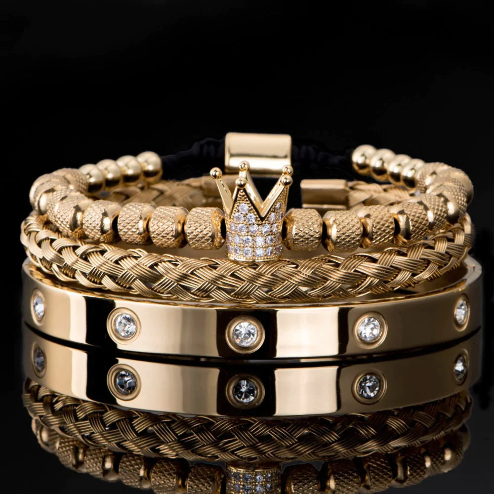 Kit com 3 Pulseiras [ATHENA BLVCK]