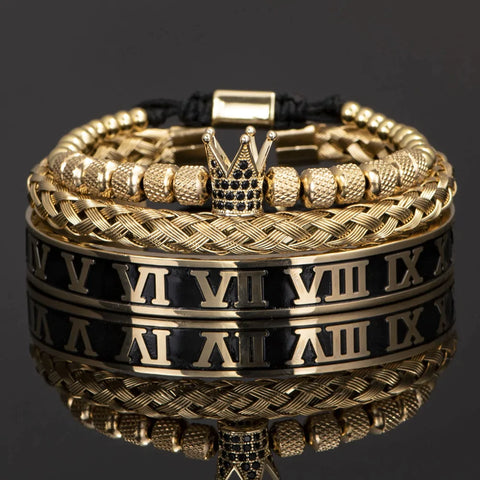 Kit com 3 Pulseiras [ROYAL RÓDIO NEGRO EDITION]