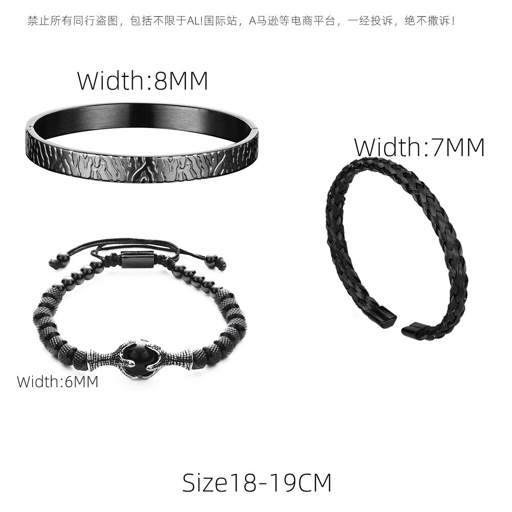 Kit com 3 Pulseiras [VULCANO]