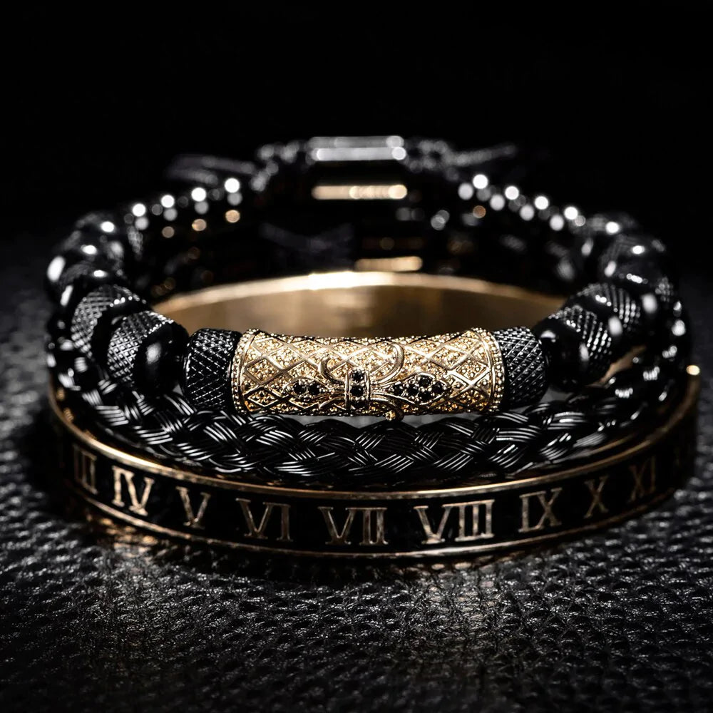 Kit com 3 Pulseiras [NERO NEMESIS]