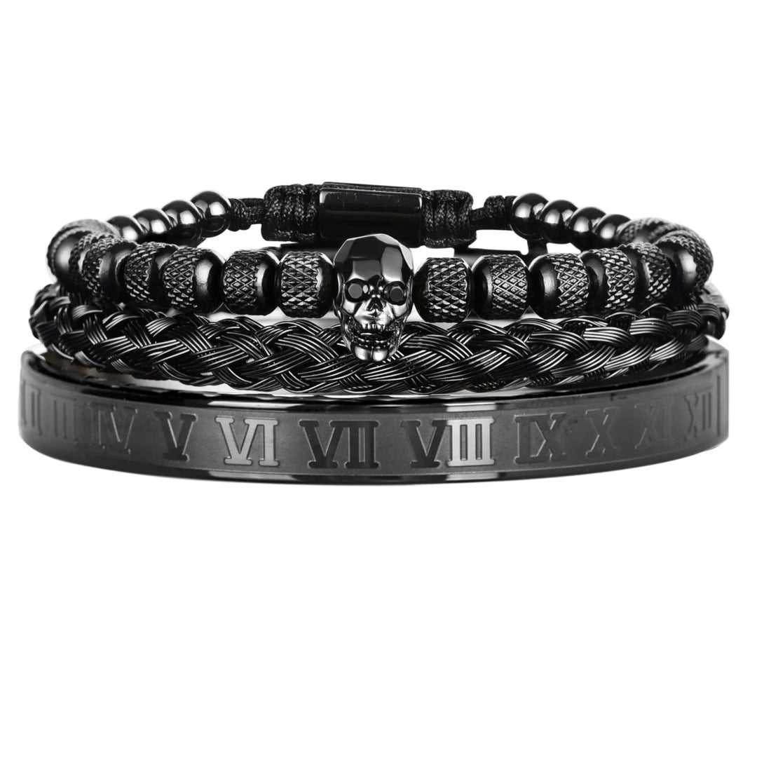 Kit com 3 Pulseiras [SKULL]
