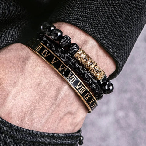 Kit com 3 Pulseiras [NERO NEMESIS]