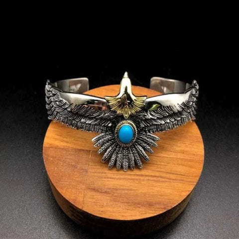 BRACELETE ÁGUIA VERTURO - PRATA 925