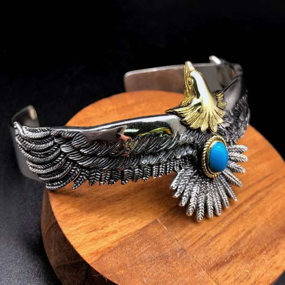 BRACELETE ÁGUIA VERTURO - PRATA 925