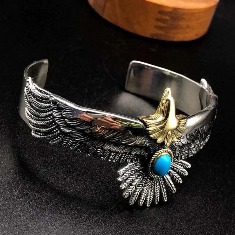 BRACELETE ÁGUIA VERTURO - PRATA 925