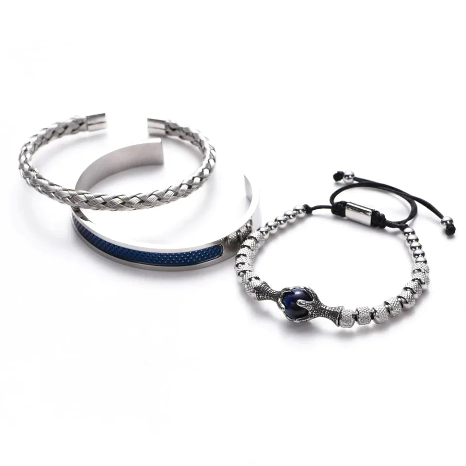 Kit com 3 Pulseiras [OLHO DE TIGRE]