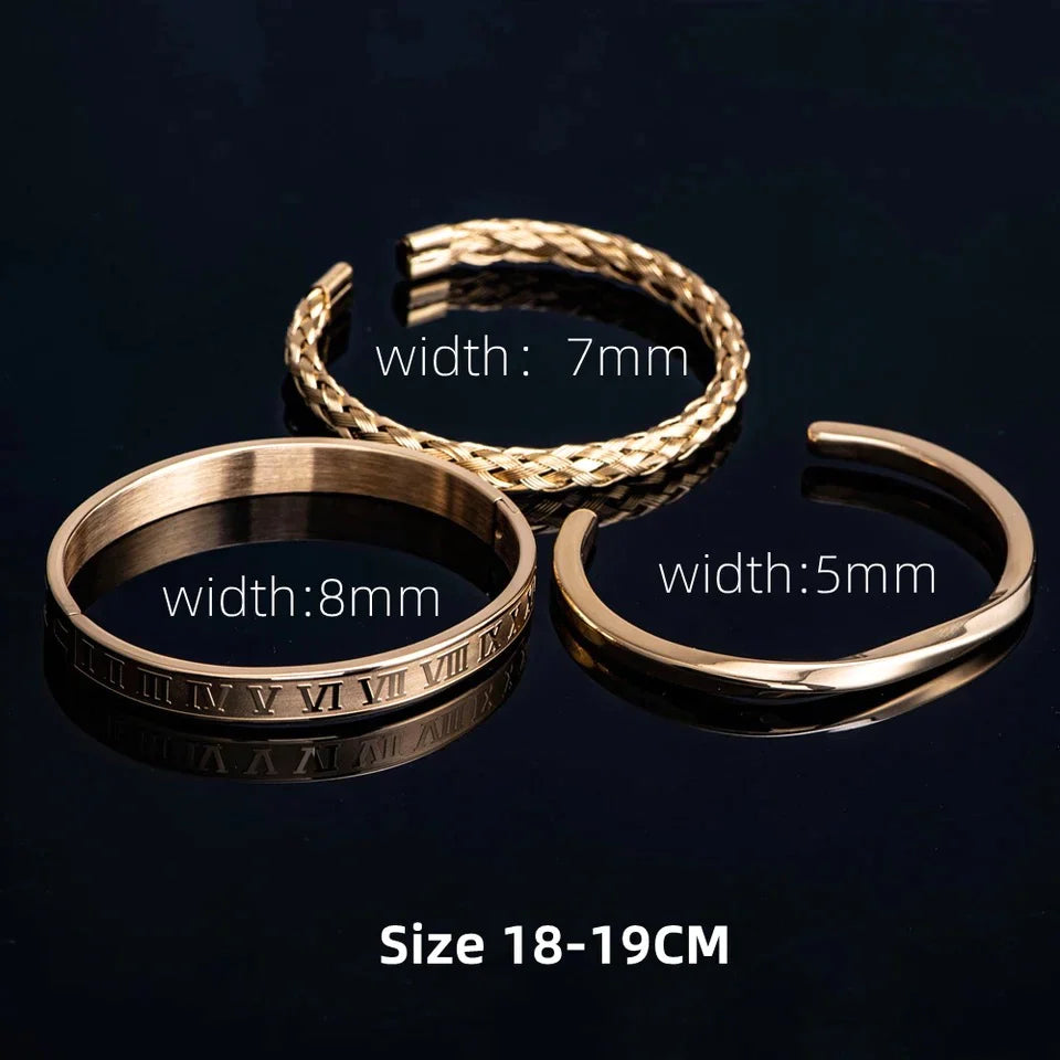 Kit com 3 Pulseiras [CLASSIC ROMAN]