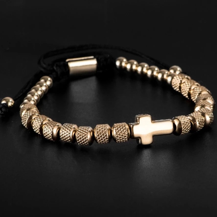 4 Peças ZEUS + 1 Peça Pai nosso + 1 bracelete Romano Verturo = Kit personalizado #5156