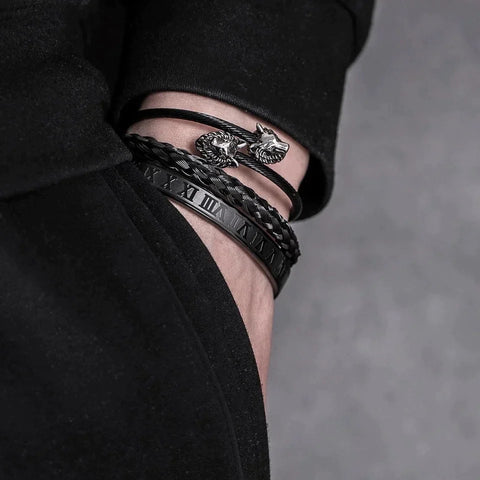 Kit com 3 Pulseiras [LOBO BELIK]