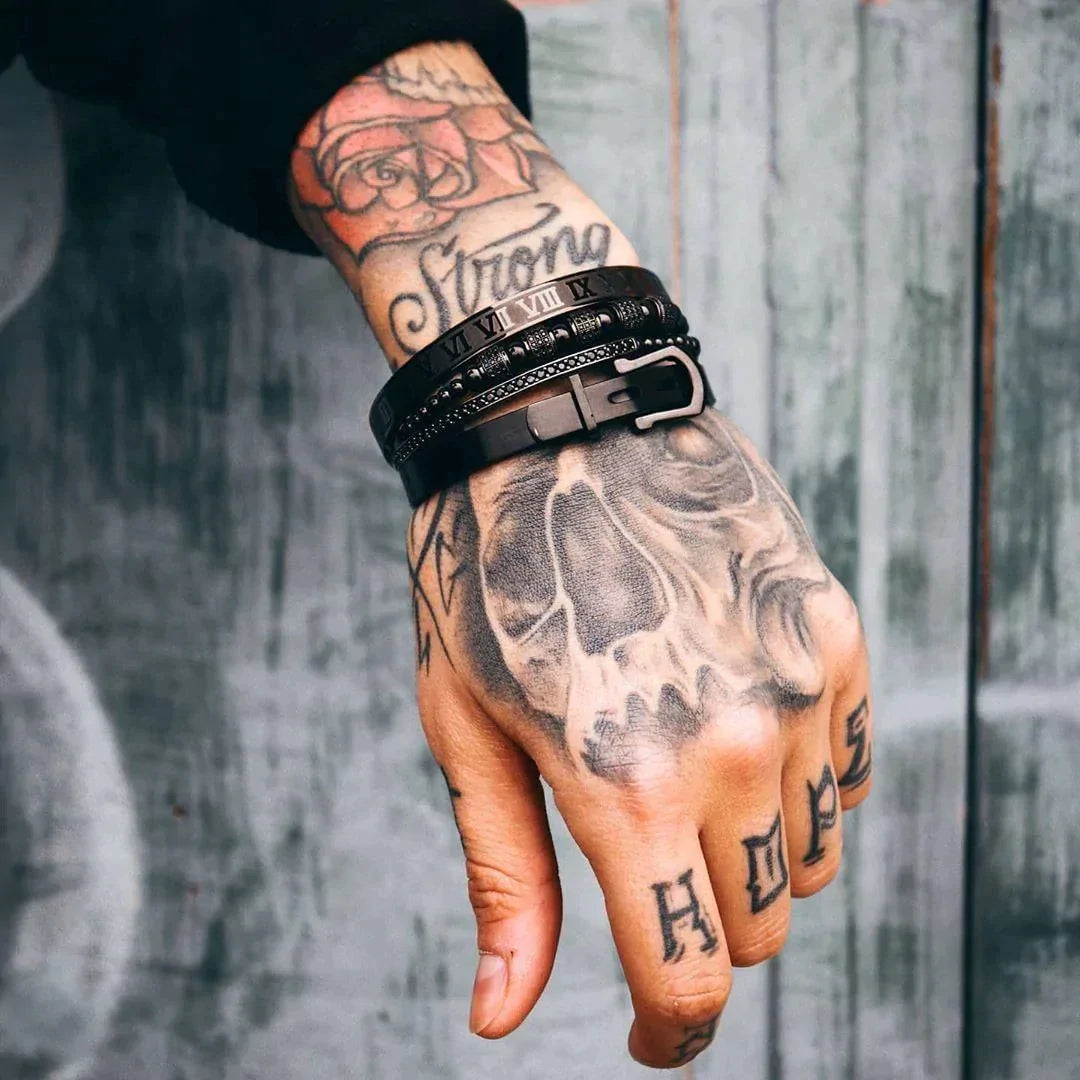 Kit com 4 Pulseiras [Rei Arthur Cristal]