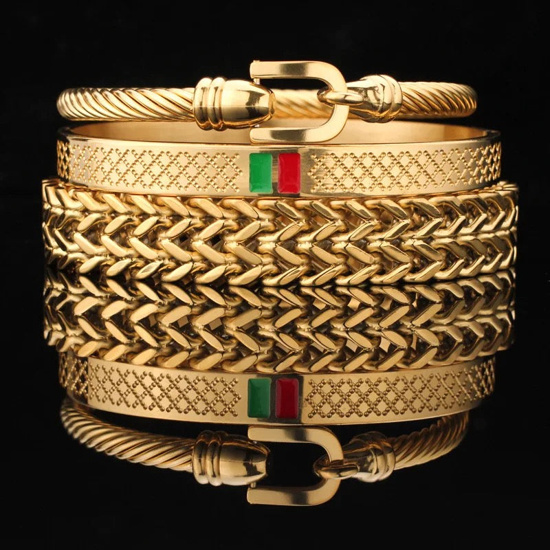 Kit com 3 Pulseiras [OUROBØNUS]