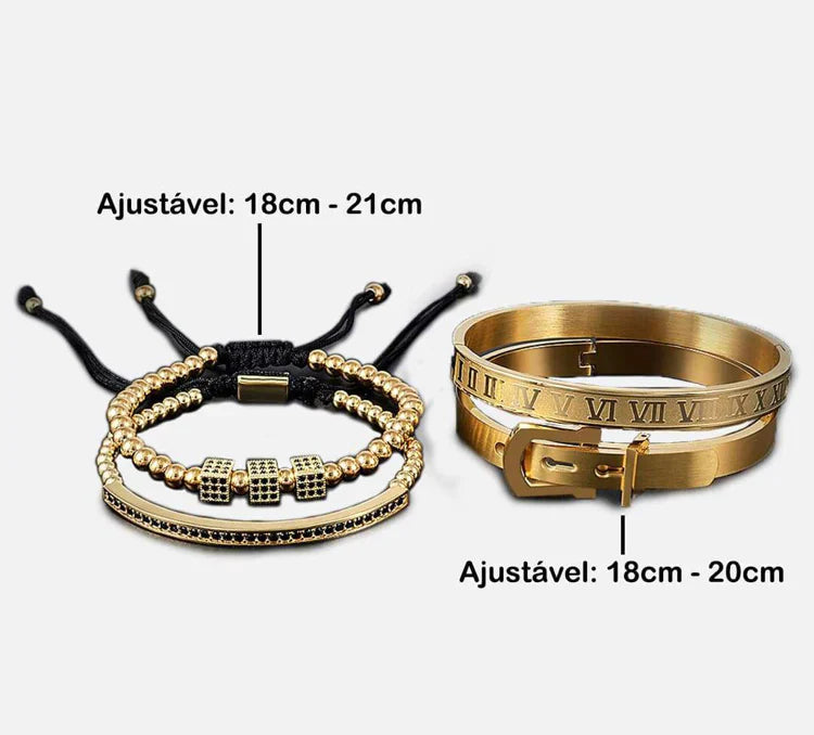 Kit com 4 Pulseiras [HÉRCULES]