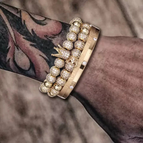 Kit com 3 Pulseiras [KING HECTOR]