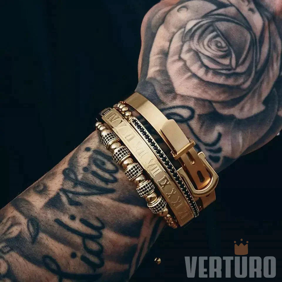 Kit com 4 Pulseiras [REI ARTHUR]