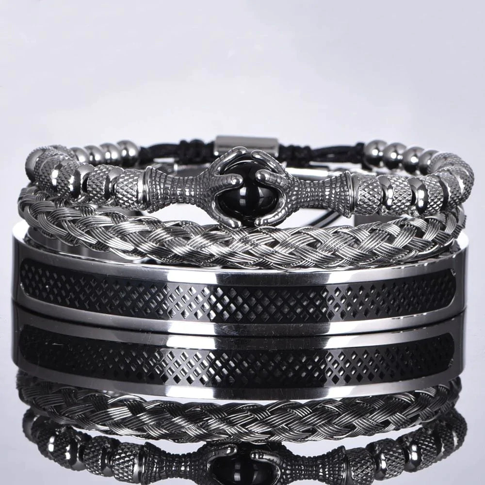 Kit com 3 Pulseiras [OLHO DE TIGRE]