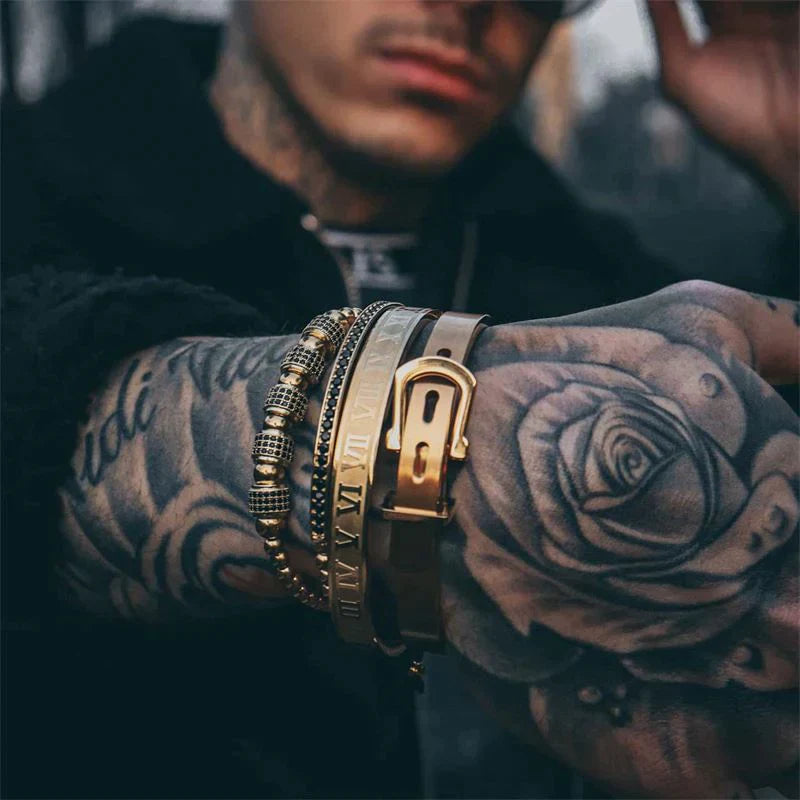 Kit com 4 Pulseiras [Rei Arthur Cristal]