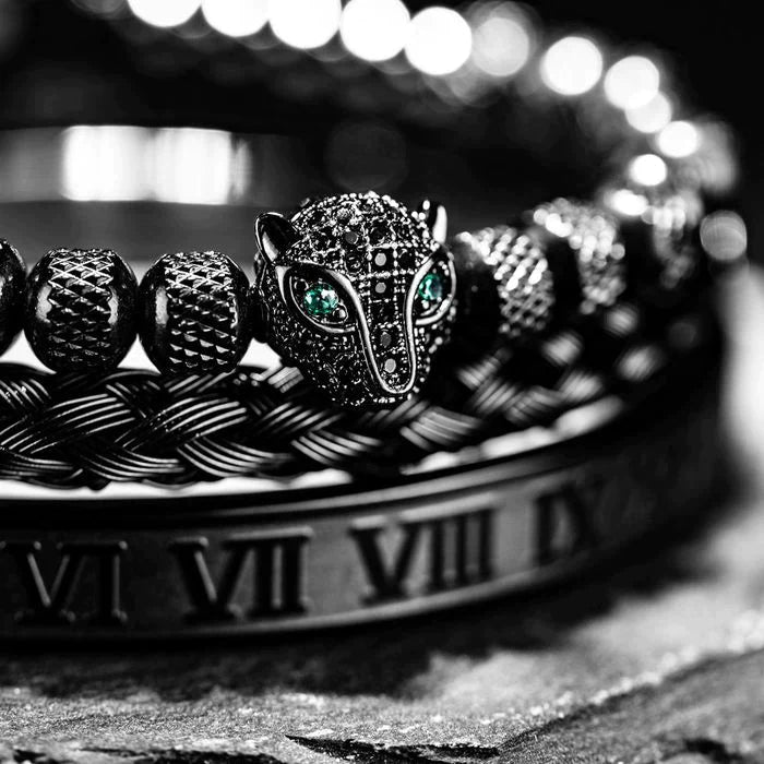 Kit com 3 Pulseiras [PANTERA NEGRA] Original