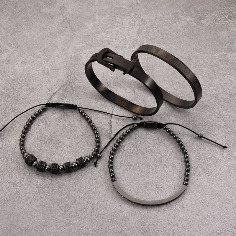Kit com 4 Pulseiras [Rei Arthur Cristal]