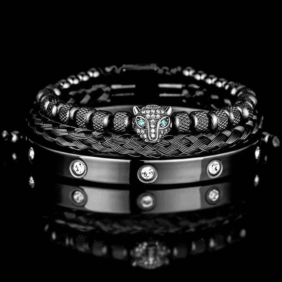 Kit com 3 Pulseiras [PANTERA NEGRA 2]
