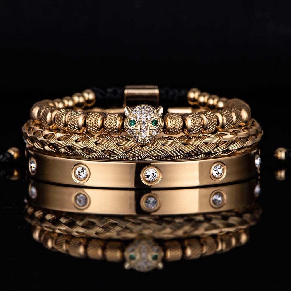 3 Peças Pantera Negra gold + 3 Peças Pai Nosso [30% EXTRA OFF]