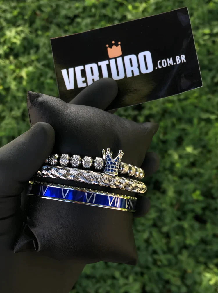 Kit com 3 Pulseiras [ROMAN VERTURO]