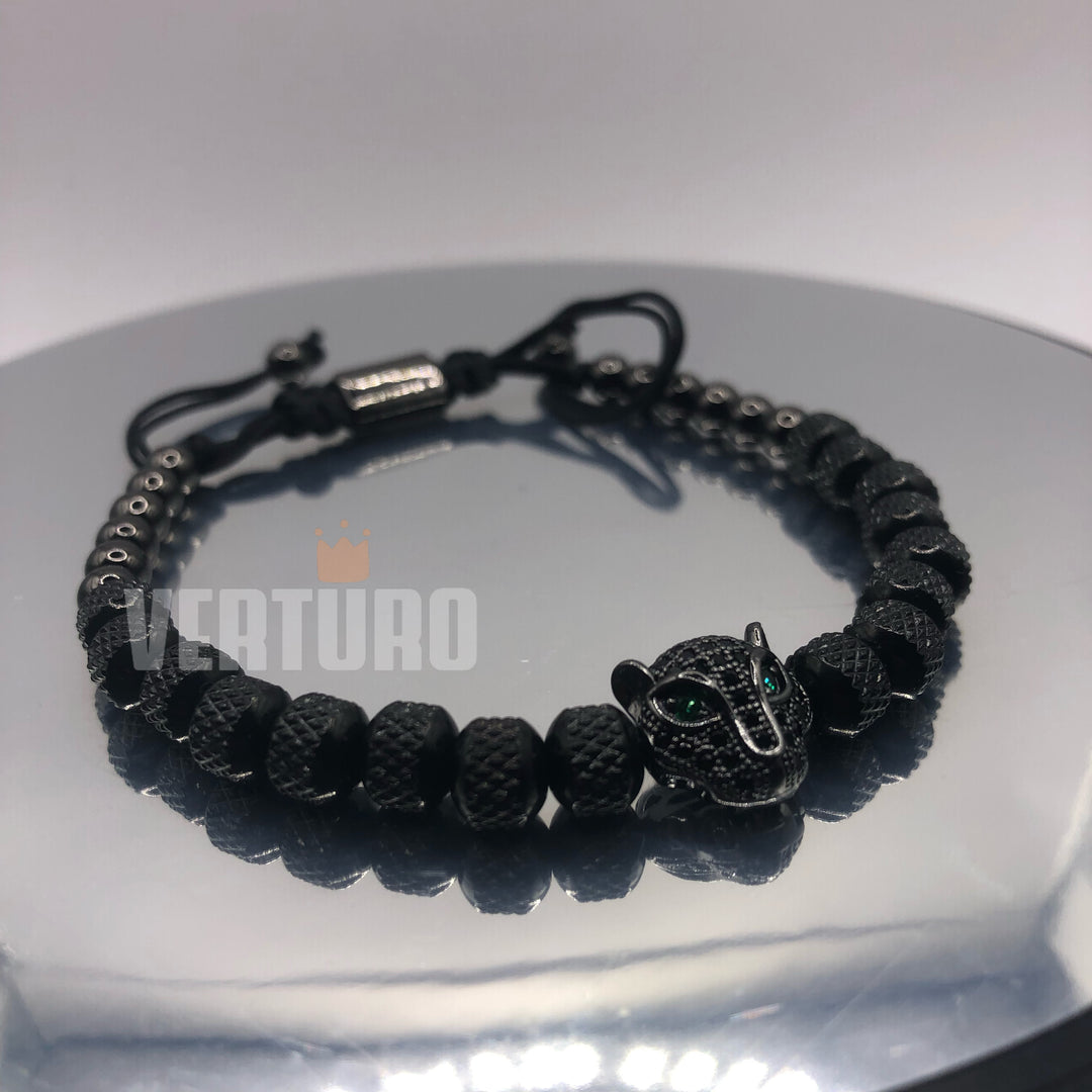 10 kits com 3 pcs Pantera Negra [AVENTURINA & RÓDIO NEGRO EDITION] 30 peças