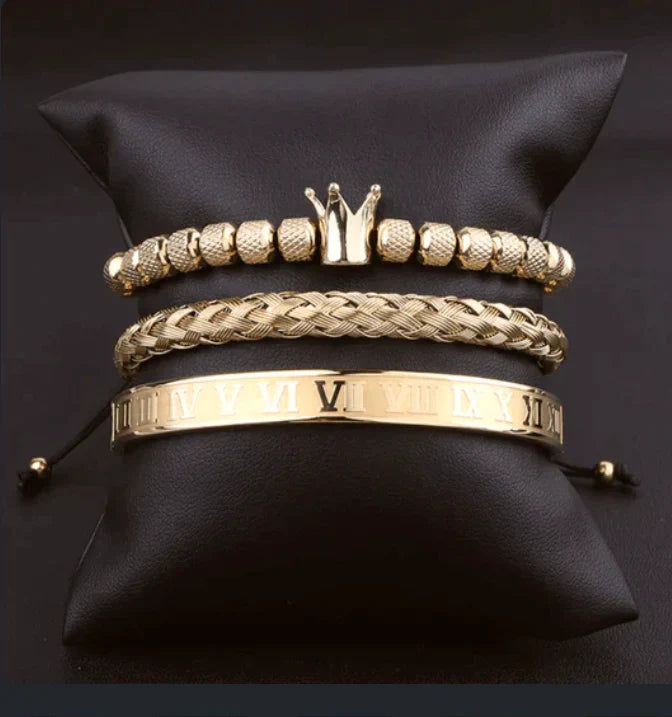 Kit com 3 Pulseiras [ROYAL VERTURO]