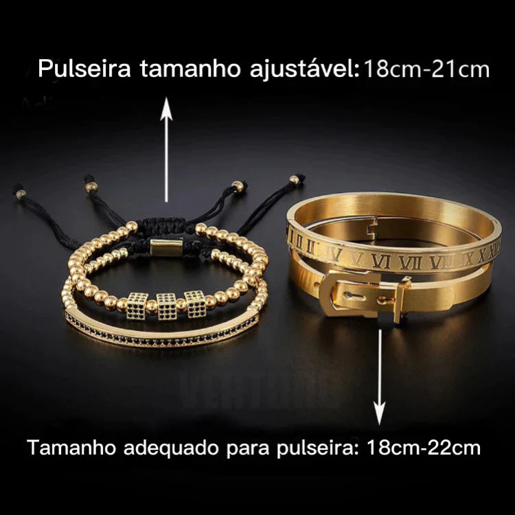Kit com 4 Pulseiras [REI ARTHUR]