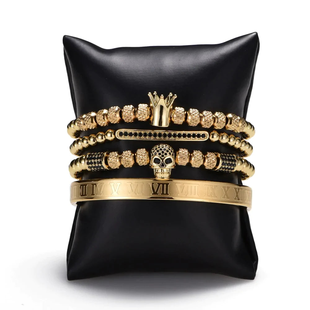 Kit com 4 Pulseiras [KING OSSEUS] Verturo Series