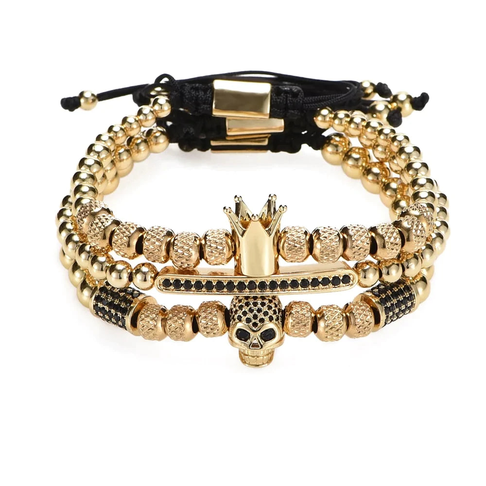 Kit com 4 Pulseiras [KING OSSEUS] Verturo Series